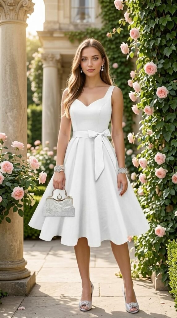 White Vintage Cocktail Dress: Shop the Elegant Look - Stylesoutfits.com