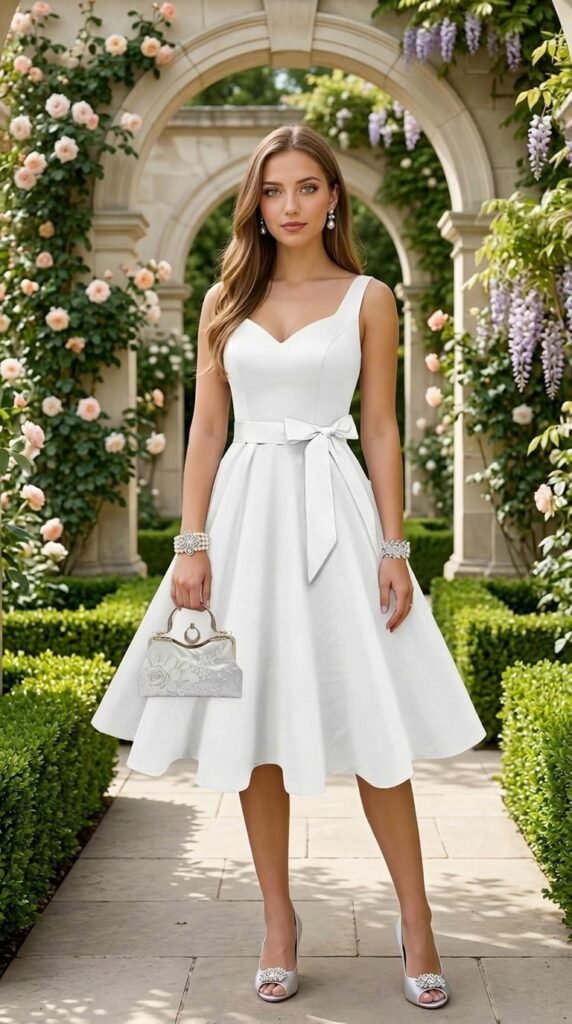 White Vintage Cocktail Dress: Shop the Elegant Look - Stylesoutfits.com