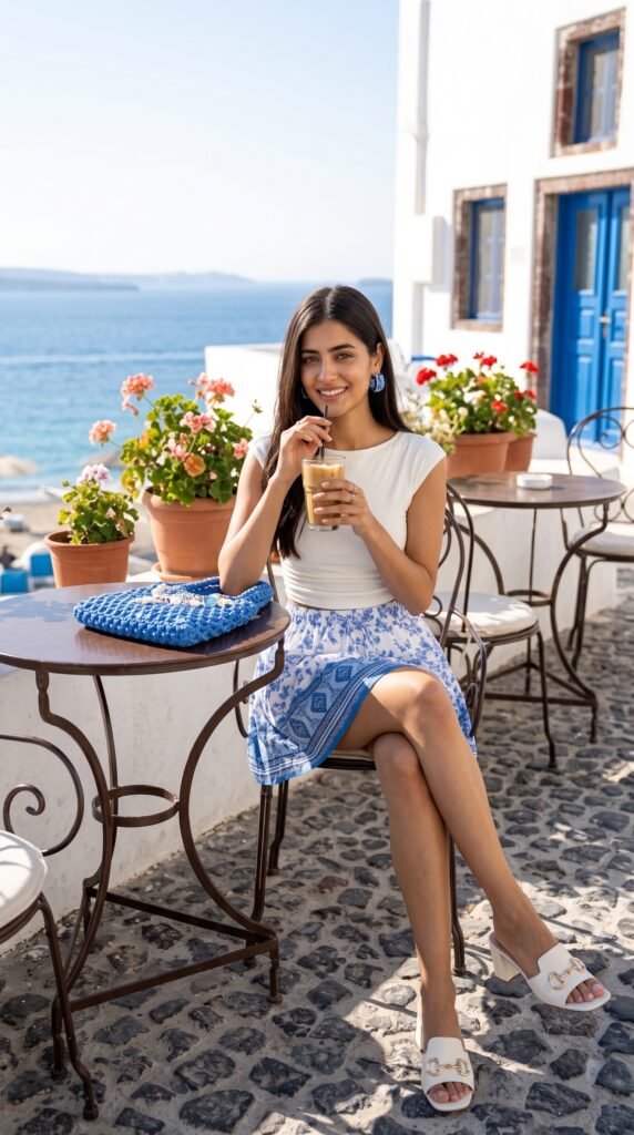How to Style a Flowy Mini Skirt for the Beach - Stylesoutfits.com
